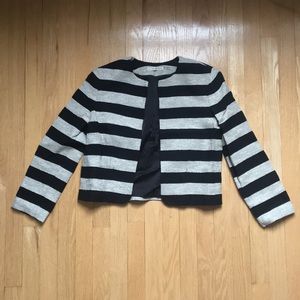 Black and cream striped jacket